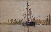 Claude Monet Chasse-maree at anchor china oil painting artist